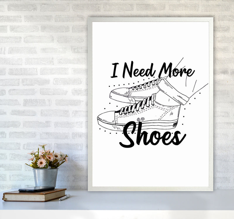 I Need More Shoes Art Print by Jason Stanley A1 Oak Frame