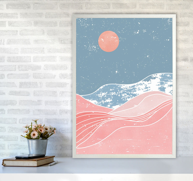 Washed Out Sunrise Art Print by Jason Stanley A1 Oak Frame