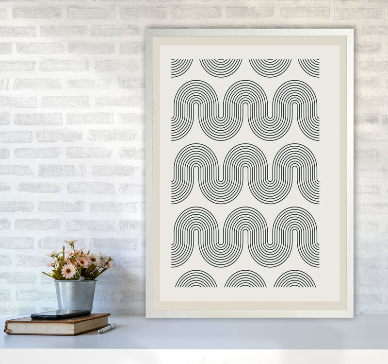 Modern Geometric 2 Art Print by Jason Stanley A1 Oak Frame