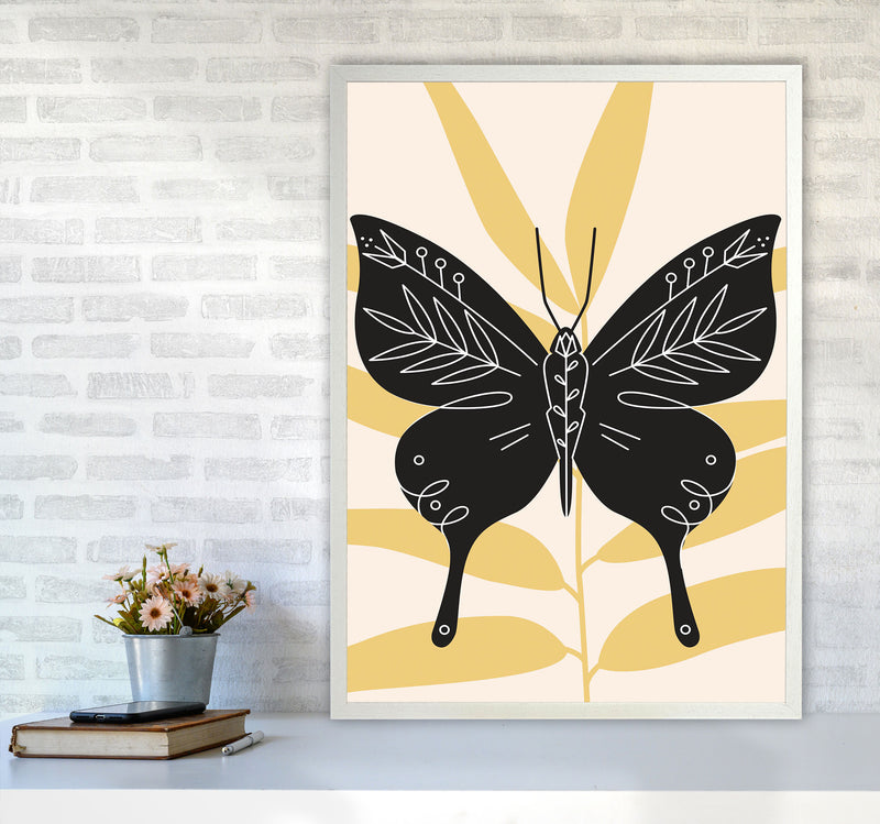 Abstract Butterfly Art Print by Jason Stanley A1 Oak Frame
