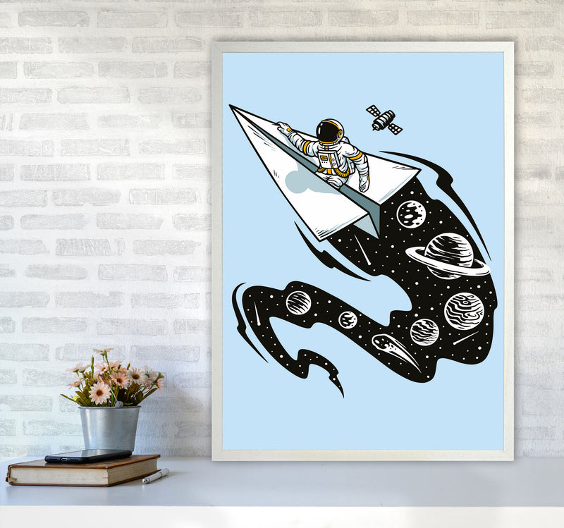 Flying Thru Space Art Print by Jason Stanley A1 Oak Frame