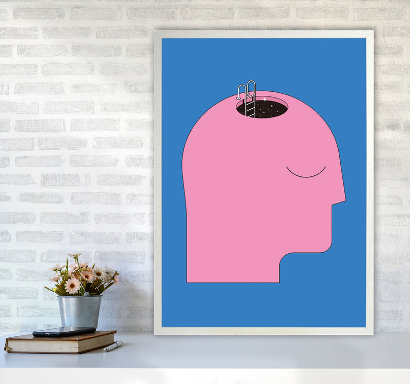 Keep An Open Mind Art Print by Jason Stanley A1 Oak Frame