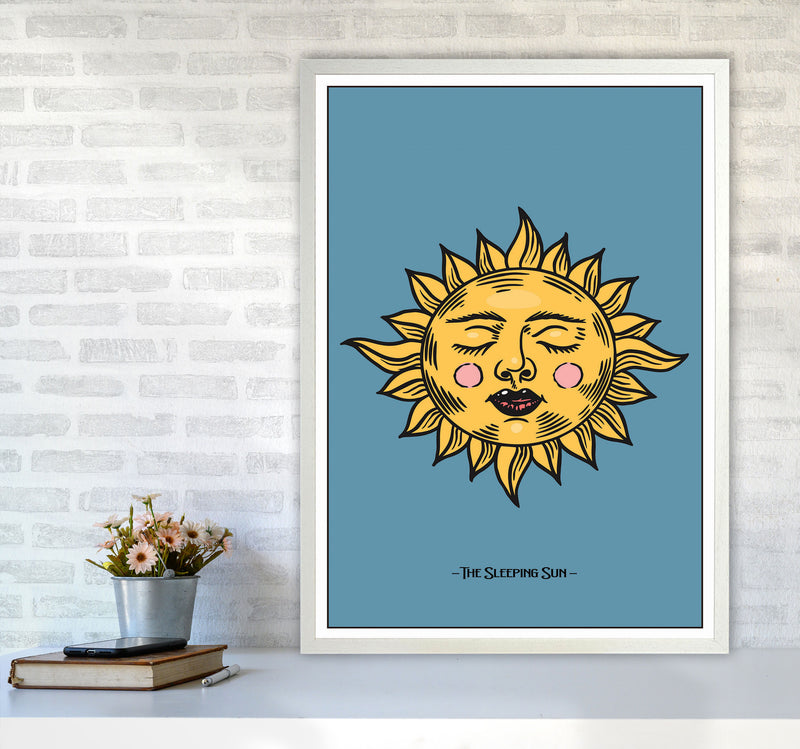 The Sleeping Sun Art Print by Jason Stanley A1 Oak Frame