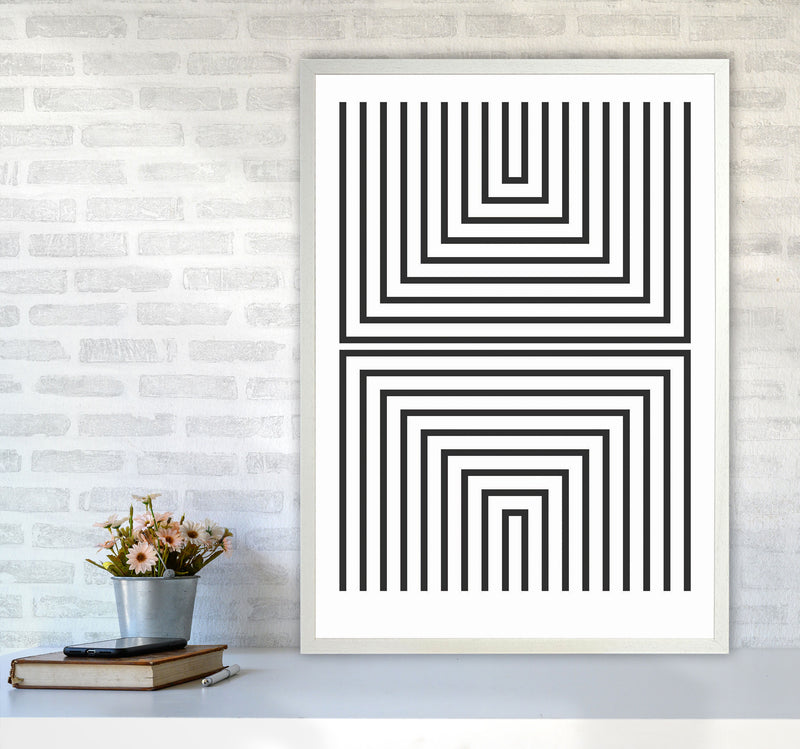 Pattern Series -3 Art Print by Jason Stanley A1 Oak Frame