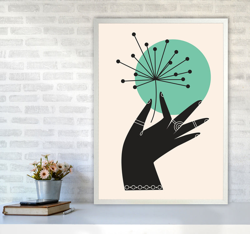 Abstract Hand II Art Print by Jason Stanley A1 Oak Frame