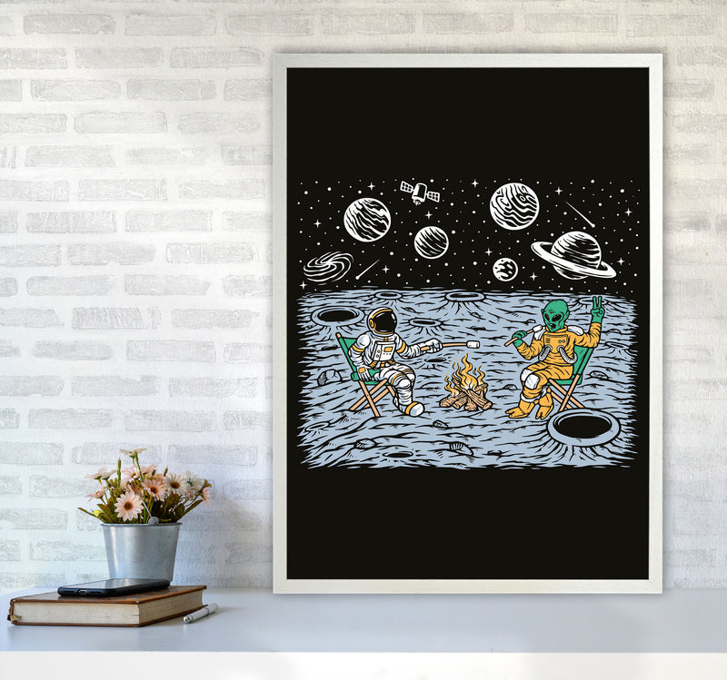 Space Camp Vibes Art Print by Jason Stanley A1 Oak Frame