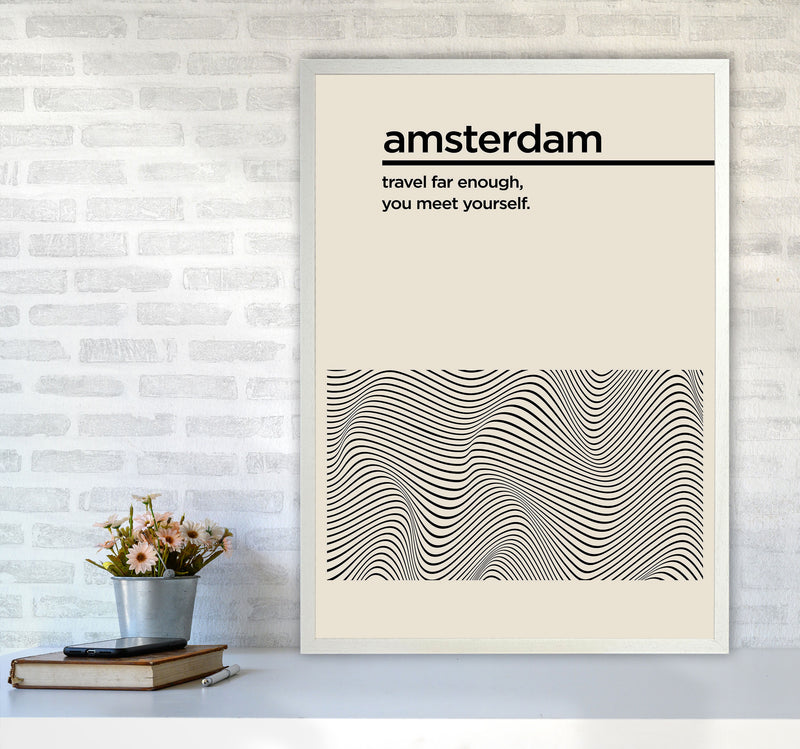 Amsterdam Travel Art Print by Jason Stanley A1 Oak Frame