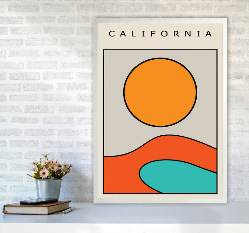 California Vibe Art Print by Jason Stanley A1 Oak Frame