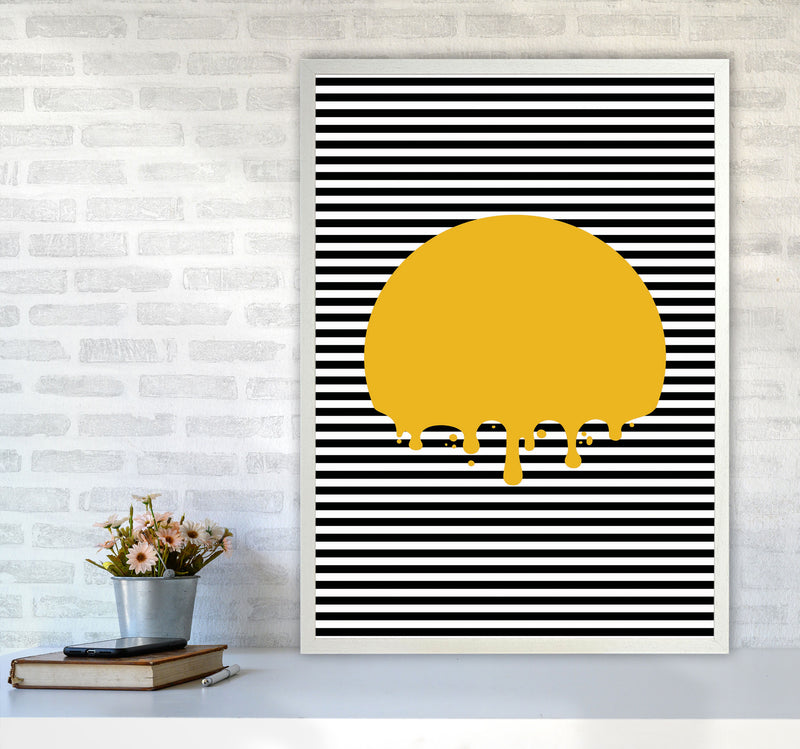 The Melting Sun Art Print by Jason Stanley A1 Oak Frame