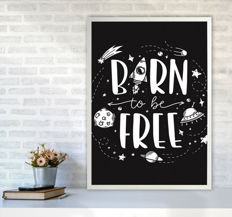 Born To Be Free Art Print by Jason Stanley A1 Oak Frame