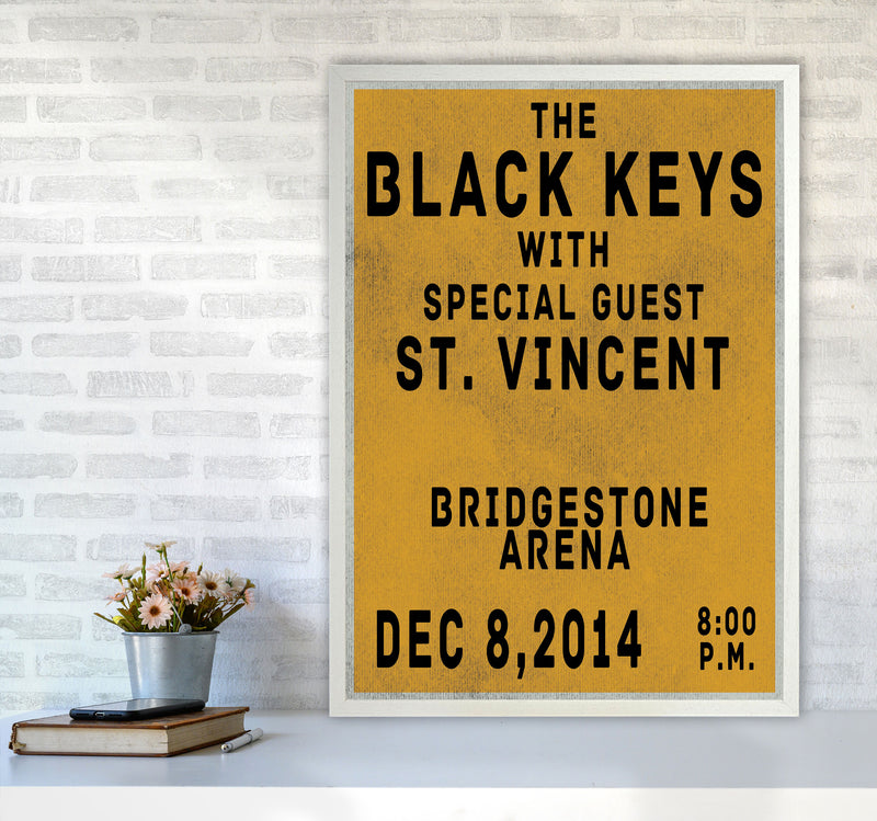 The Black Keys Art Print by Jason Stanley A1 Oak Frame
