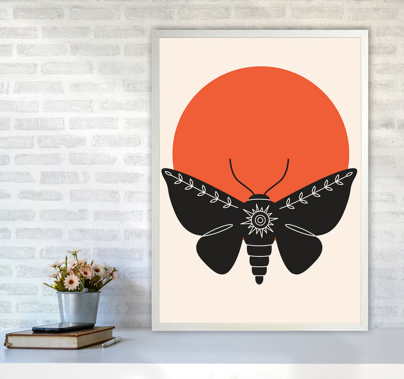 Sunshine Moth Art Print by Jason Stanley A1 Oak Frame