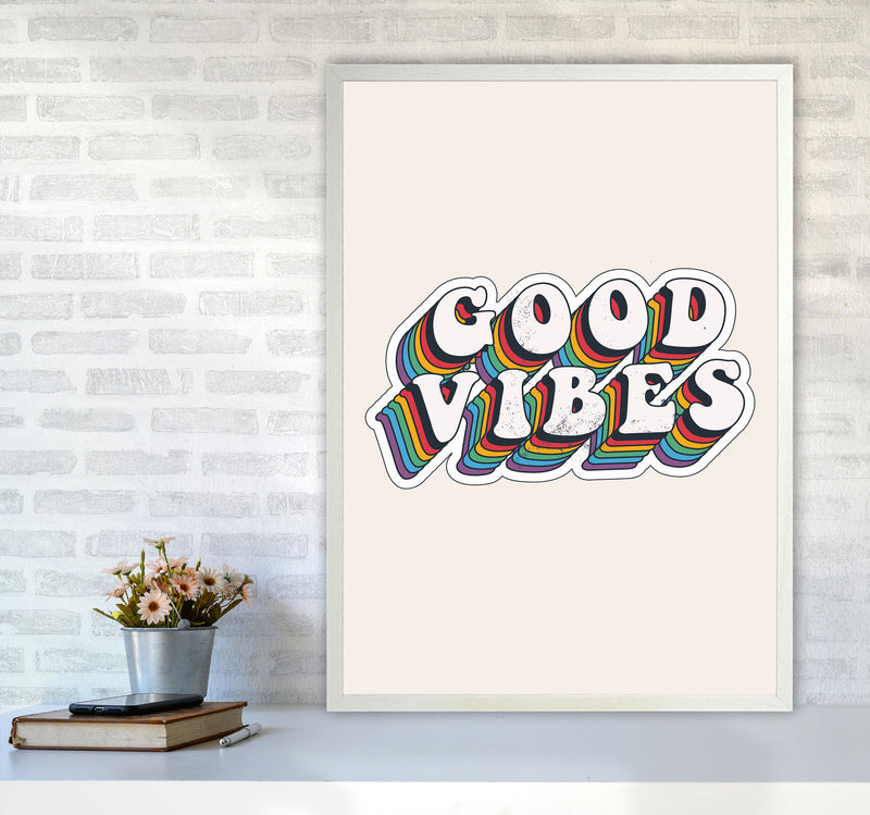 Good Vibes!! Art Print by Jason Stanley A1 Oak Frame
