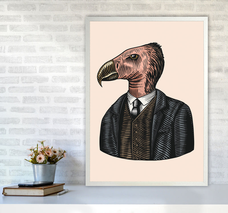 Mr. Condor Art Print by Jason Stanley A1 Oak Frame