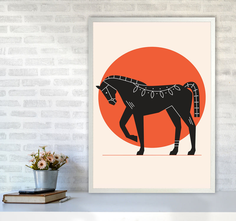 Proud Horse Art Print by Jason Stanley A1 Oak Frame