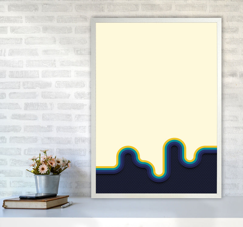 Melty Vibes Art Print by Jason Stanley A1 Oak Frame