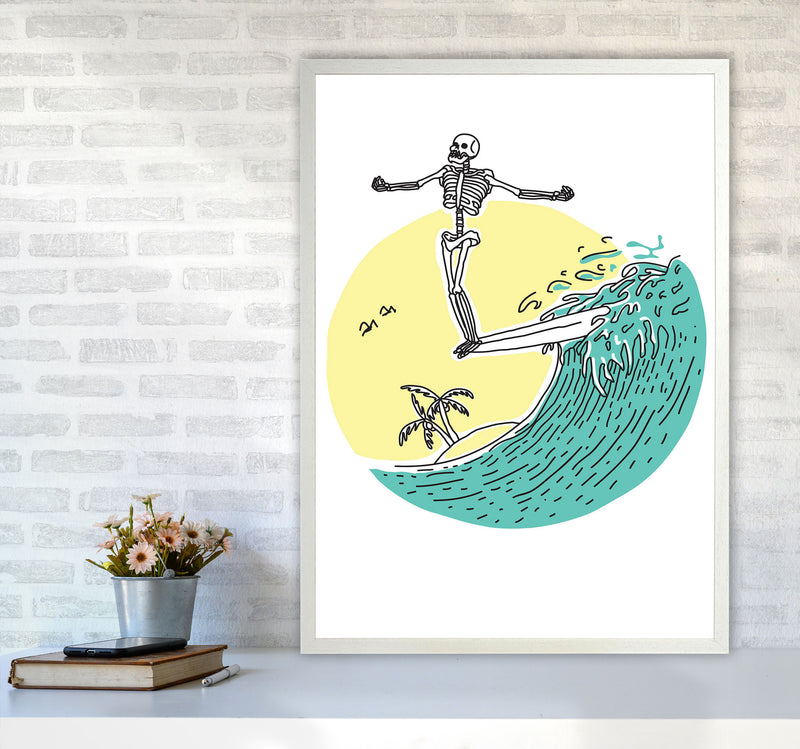 Hang 10 Zen Art Print by Jason Stanley A1 Oak Frame