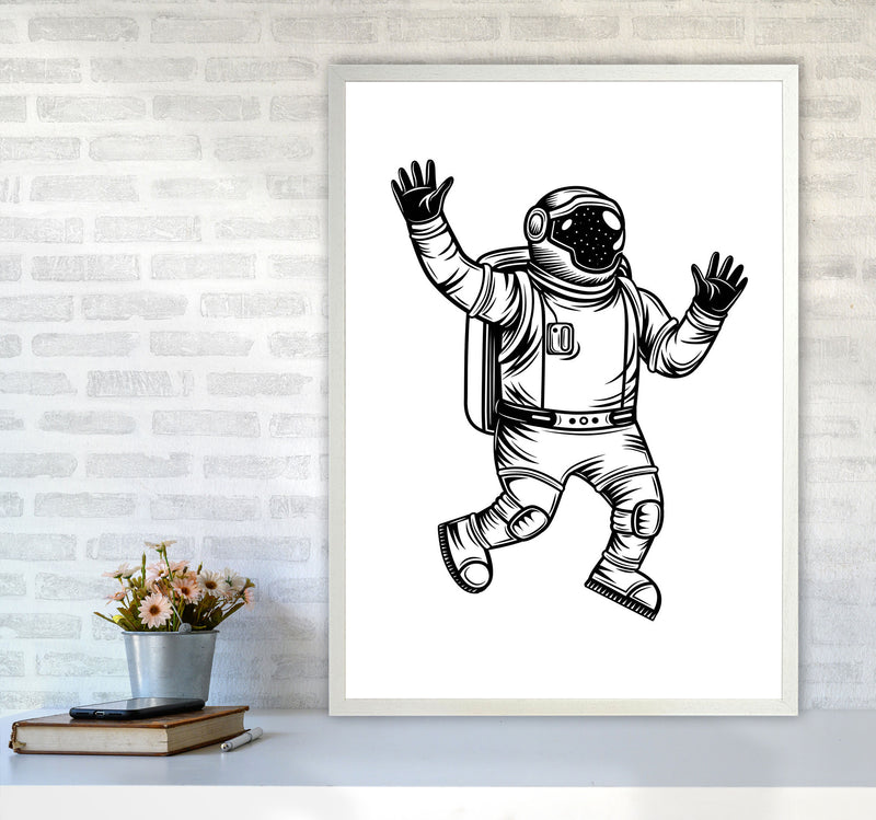 Space Man Art Print by Jason Stanley A1 Oak Frame
