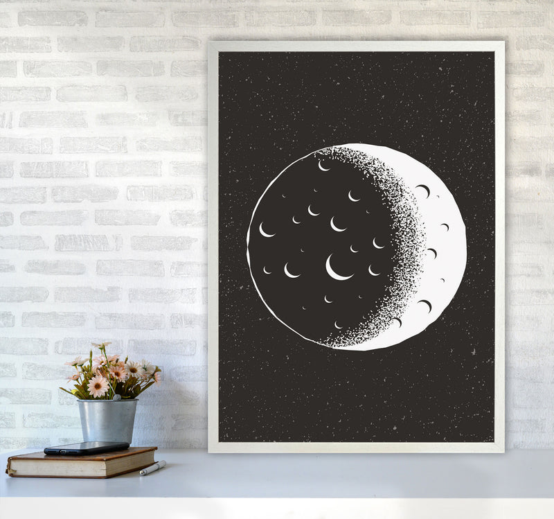 Moon Vibes Art Print by Jason Stanley A1 Oak Frame