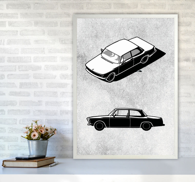 Minimal Car Series II Art Print by Jason Stanley A1 Oak Frame