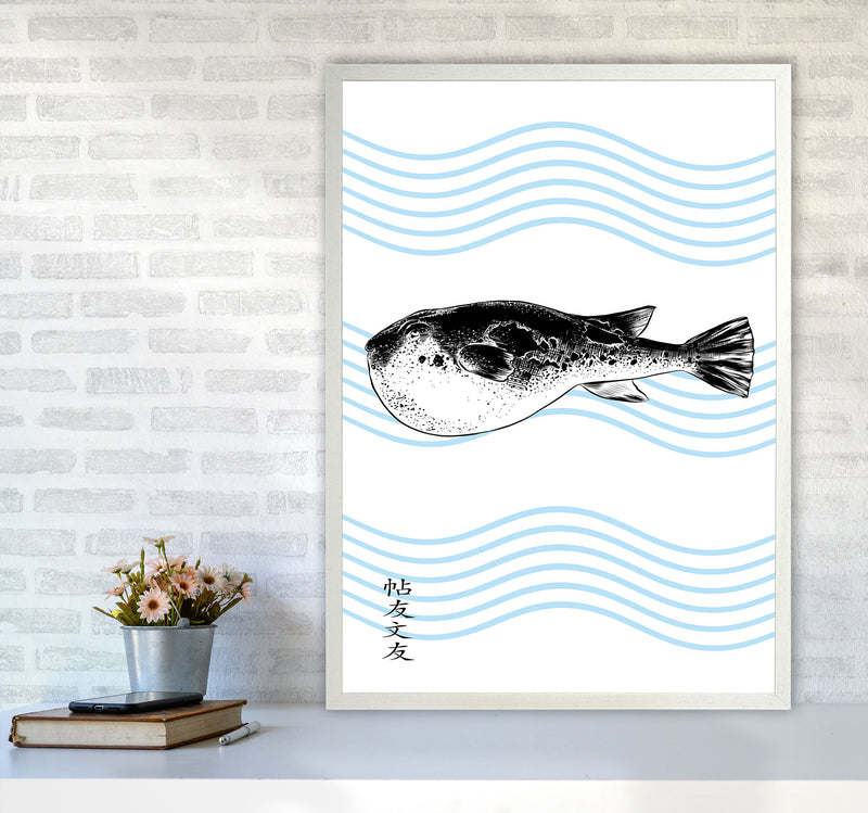 Fugu Art Print by Jason Stanley A1 Oak Frame