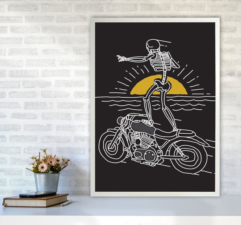 Freedom Rider Art Print by Jason Stanley A1 Oak Frame