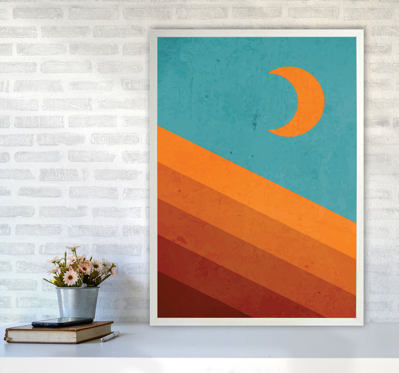 Abstract Mountain Sunrise III Art Print by Jason Stanley A1 Oak Frame