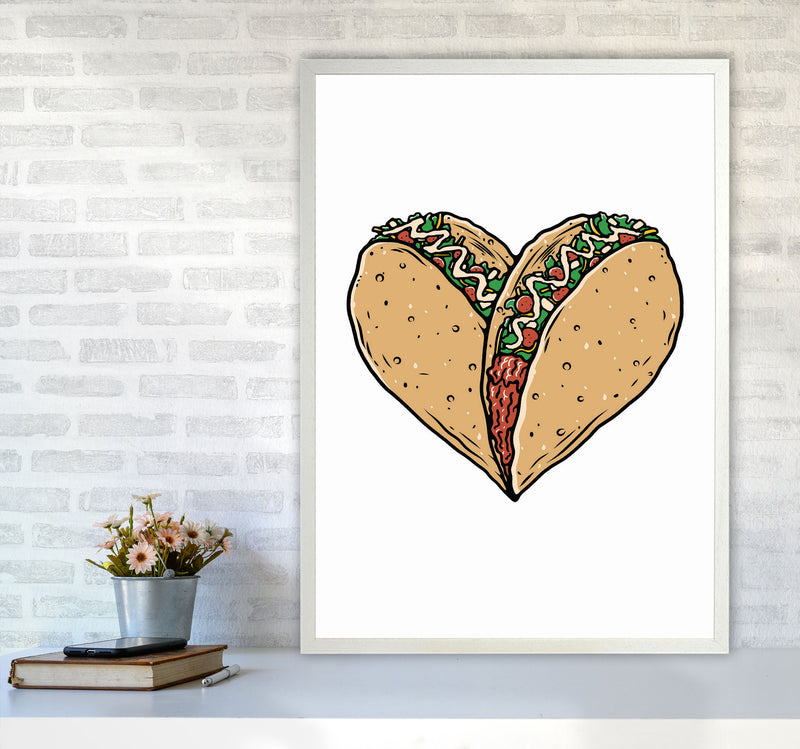 Tacos Are Life Art Print by Jason Stanley A1 Oak Frame