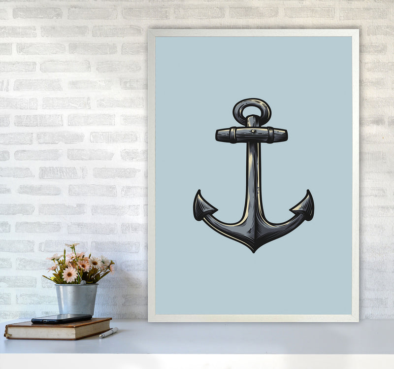 Ship's Anchor Art Print by Jason Stanley A1 Oak Frame