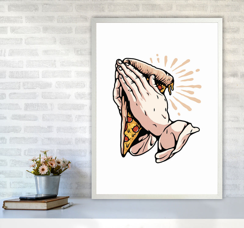Pizza Is Life Art Print by Jason Stanley A1 Oak Frame