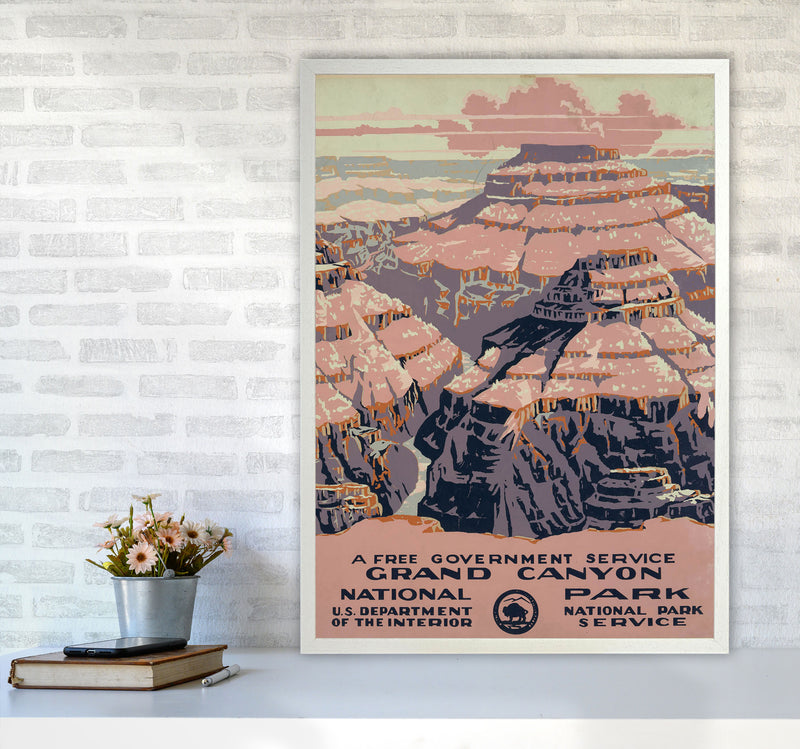 Grand Canyon National Park Art Print by Jason Stanley A1 Oak Frame