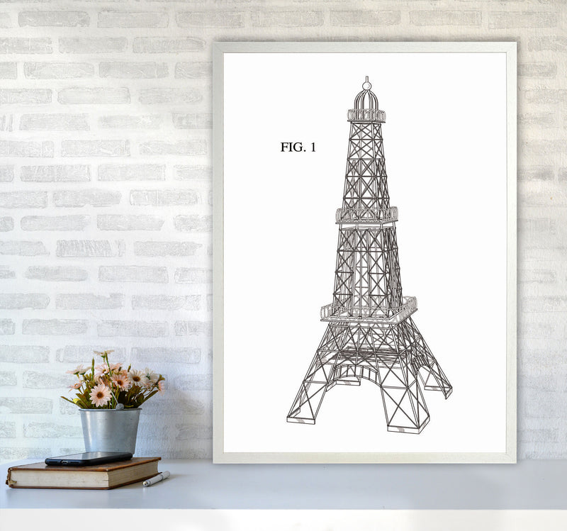 Eiffel Tower Patent Art Print by Jason Stanley A1 Oak Frame