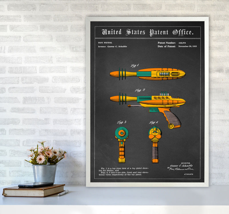 Raygun Art Print by Jason Stanley A1 Oak Frame