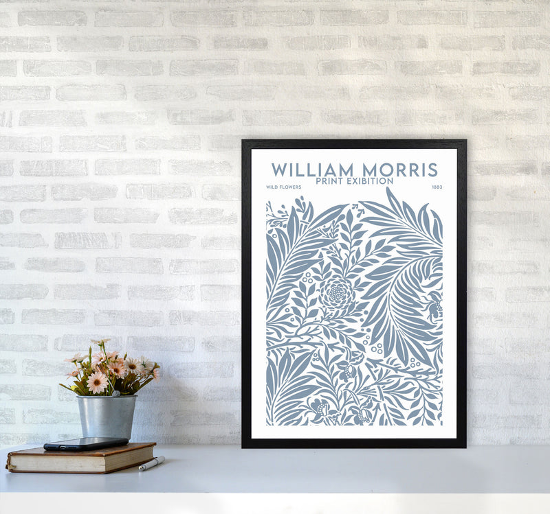 William Morris Print Exibition White Art Print by Jason Stanley A2 White Frame