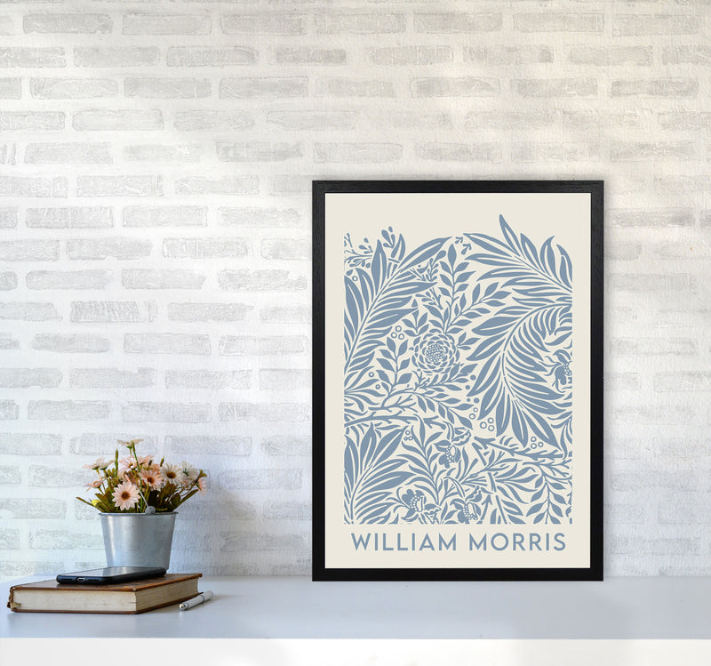 William Morris- Blue Wild Flowers Art Print by Jason Stanley A2 White Frame