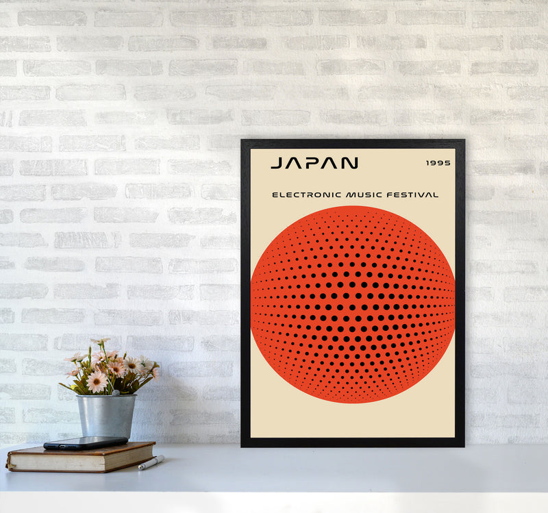 Japan Electronic Music Festival Art Print by Jason Stanley A2 White Frame