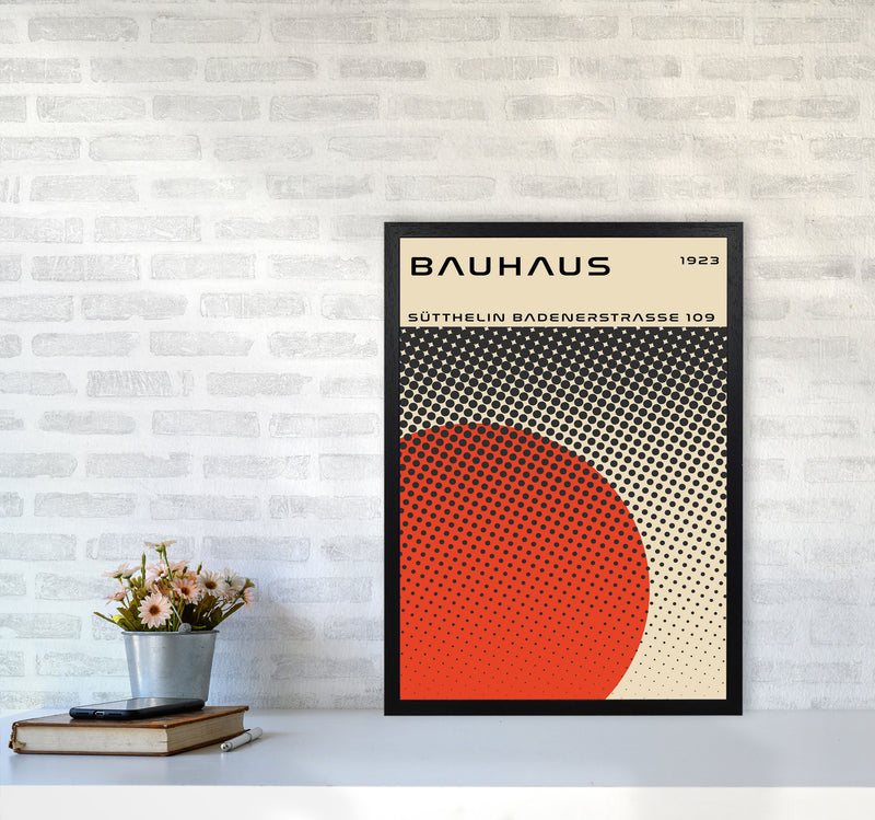 Bauhaus Geometric Red Vibe II Art Print by Jason Stanley A2 White Frame