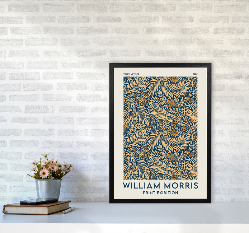 William Morris- Wild Flowers Art Print by Jason Stanley A2 White Frame