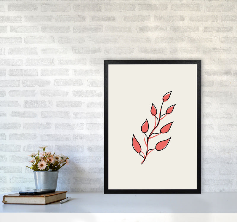 Abstract Tropical Leaves II Art Print by Jason Stanley A2 White Frame