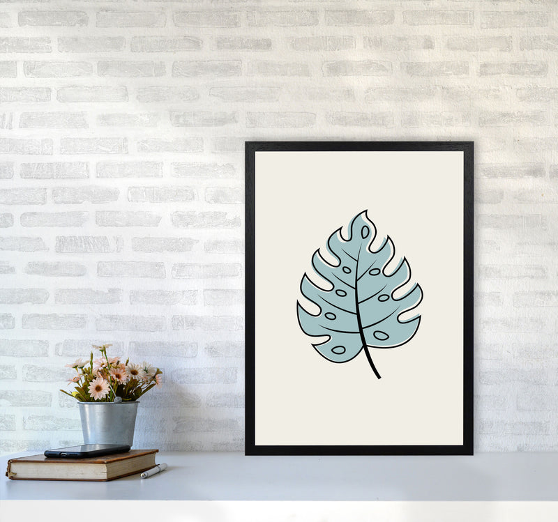 Abstract Tropical Leaves III Art Print by Jason Stanley A2 White Frame