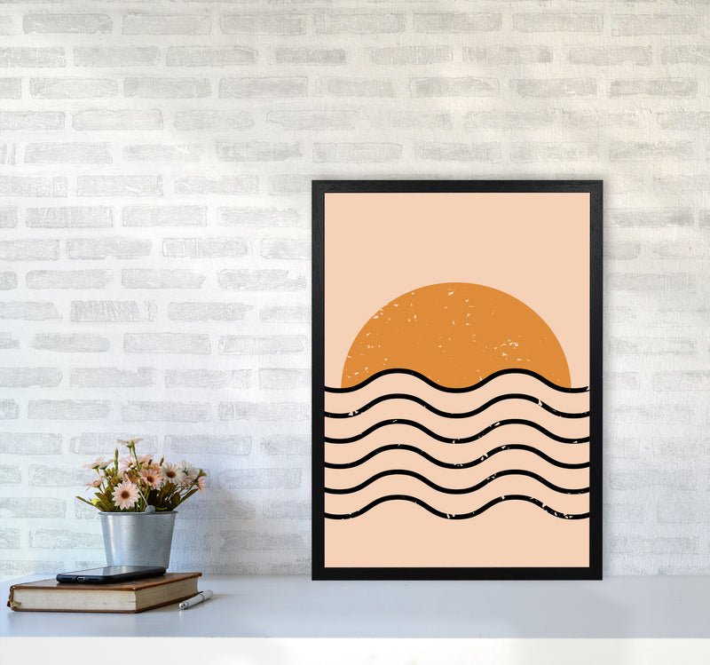 Everything Moves In Waves Art Print by Jason Stanley A2 White Frame