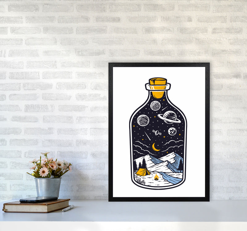 The Universe In A Bottle Art Print by Jason Stanley A2 White Frame