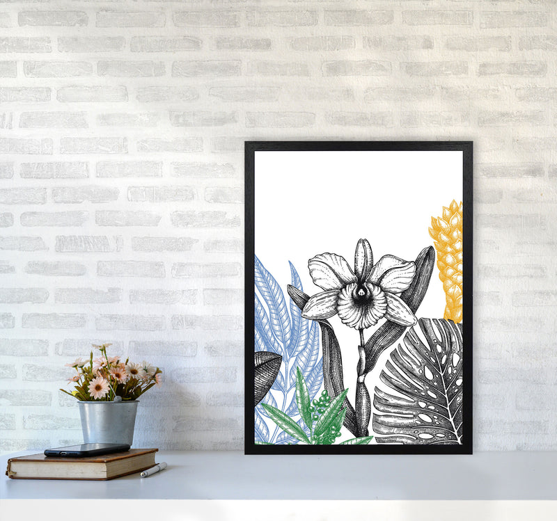 Minimalist Flower Vibes Art Print by Jason Stanley A2 White Frame