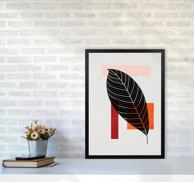 Abstract Leaf Vibe IIII Art Print by Jason Stanley A2 White Frame