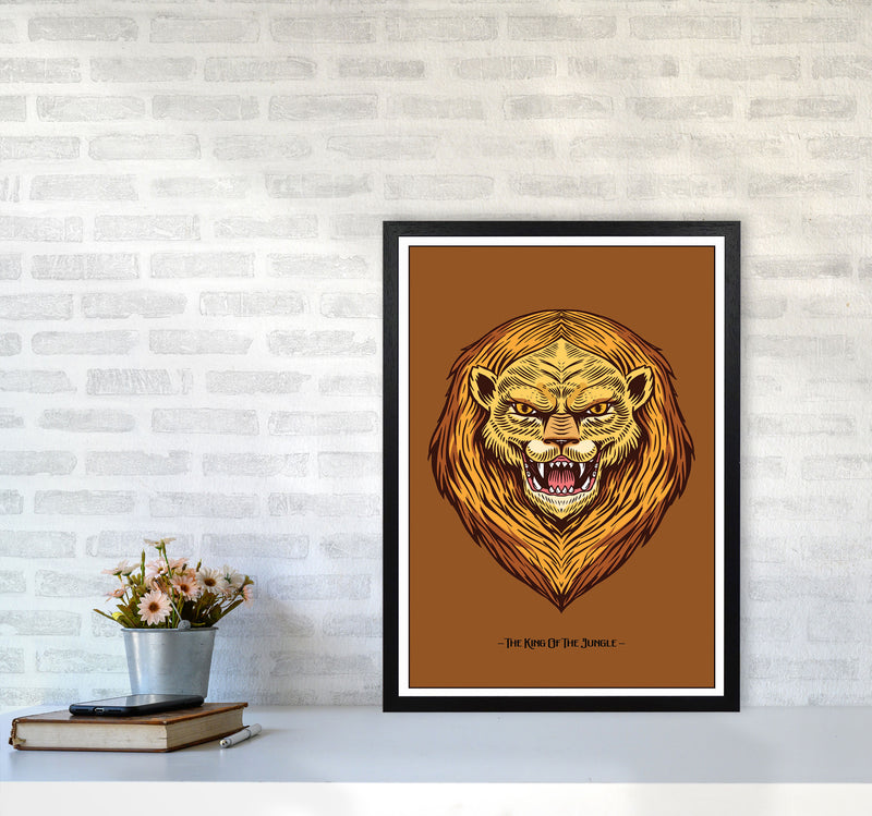 The King Of The Jungle Art Print by Jason Stanley A2 White Frame