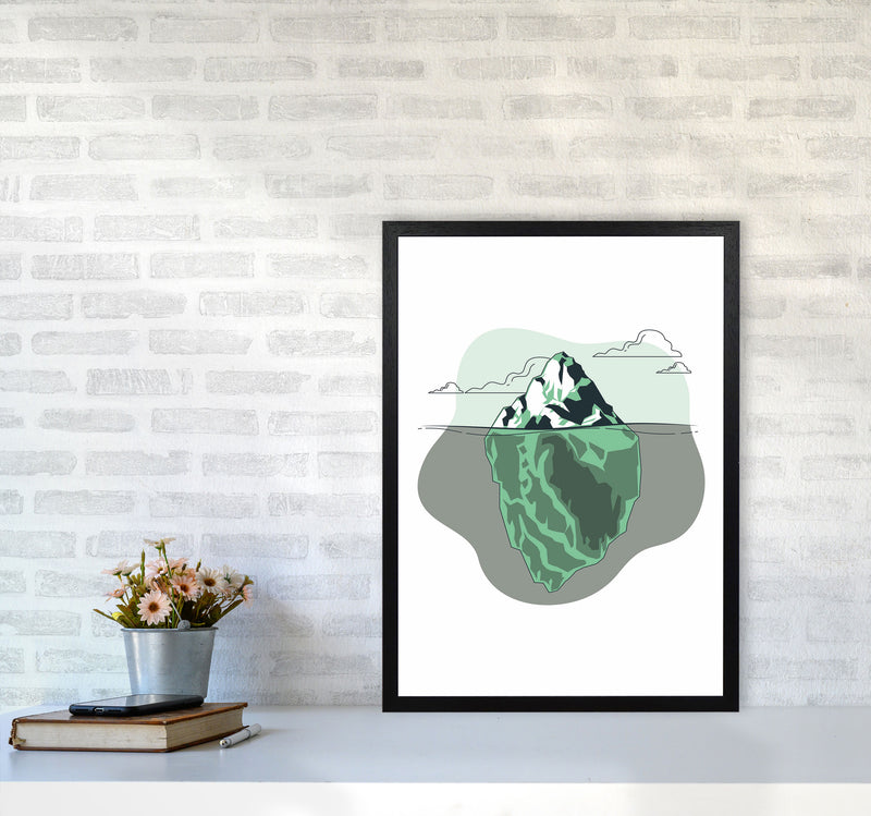 Iceberg Right Ahead Art Print by Jason Stanley A2 White Frame