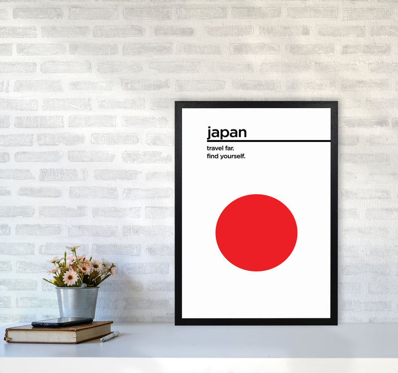 Japan Travel Poster Art Print by Jason Stanley A2 White Frame