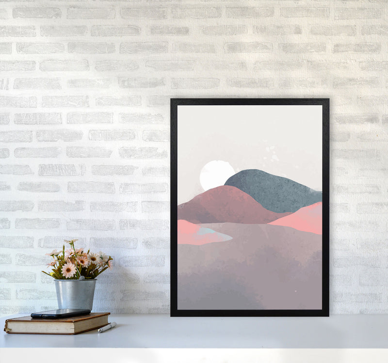 Minimal Landscape 3 Art Print by Jason Stanley A2 White Frame