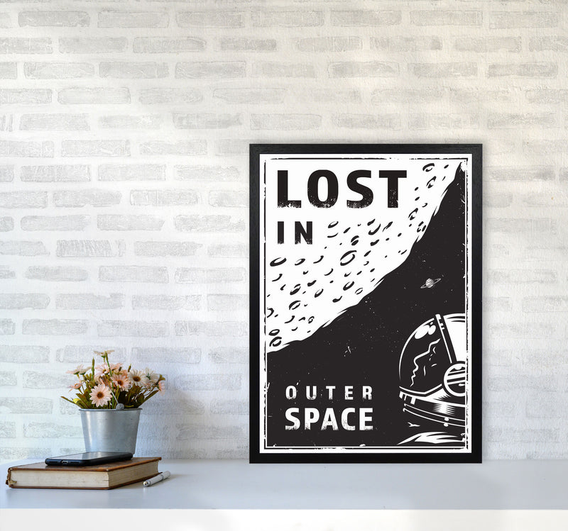 Lost In Outer Space Art Print by Jason Stanley A2 White Frame