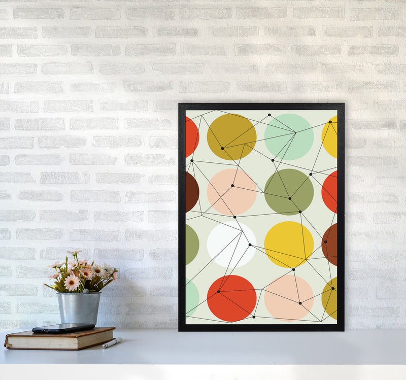 Geometry On Circles Art Print by Jason Stanley A2 White Frame